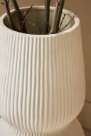 Next Dekovase Große, organisch strukturierte Vase Beige Bild 4