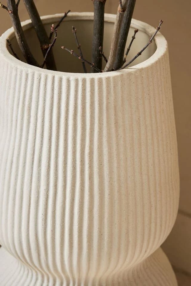 Next Dekovase Große, organisch strukturierte Vase Beige - Bild 4