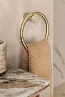 Next Handtuchring N Premium Handtuchring Goldfarben Marmor Edelstahl Bild 1