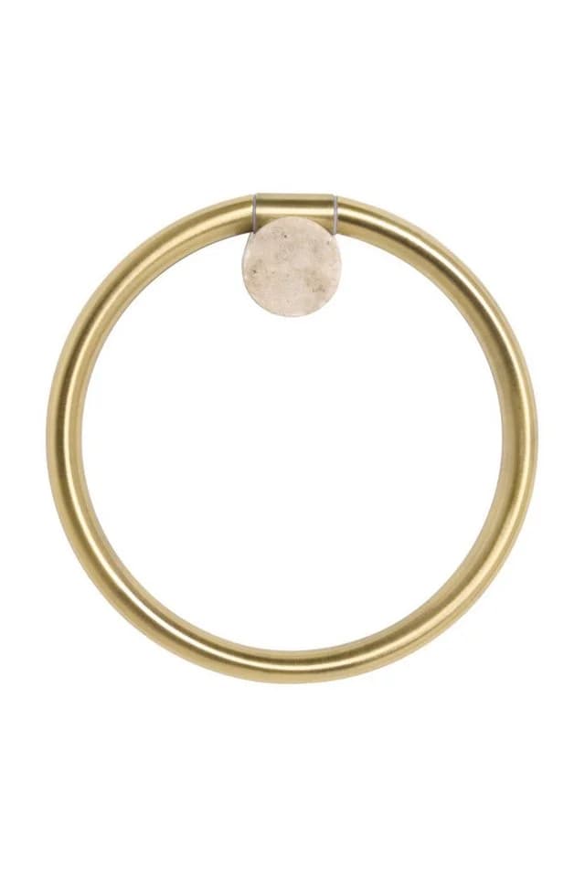 Next Handtuchring N Premium Handtuchring Goldfarben Marmor Edelstahl - Bild 2