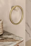 Next Handtuchring N Premium Handtuchring Goldfarben Marmor Edelstahl Bild 4