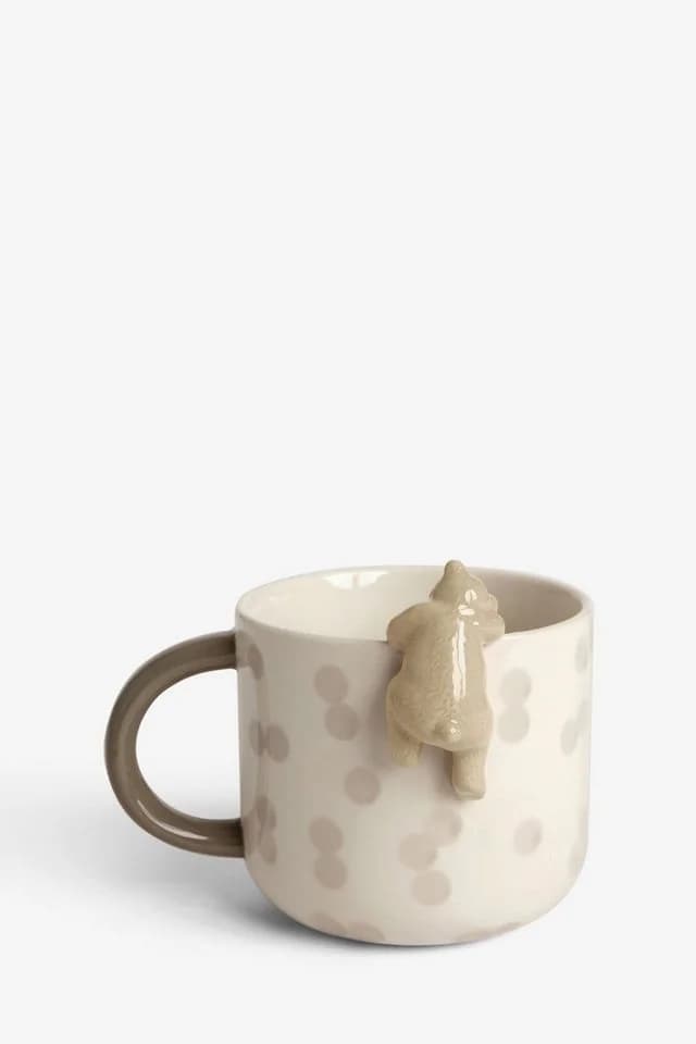 Next Becher Tasse Bertie the Bear Beige Steingut