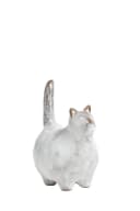 Next Ringhalter Katze Chester Grau Steingut Bild 2