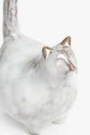 Next Ringhalter Katze Chester Grau Steingut Bild 3