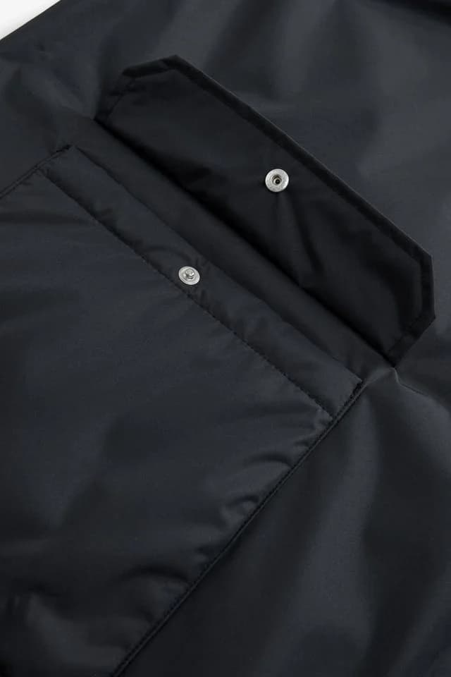 Next Badeponcho Umziehmantel Wärmemantel Schwarz Polyester Recycelt - Bild 4