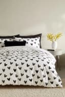 Next Bett-Set Wendbar mit Herzmotiv Schwarz/Weiß Baumwolle Polyester Bild 1
