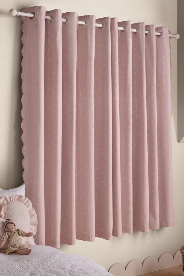 Next Verdunkelungsvorhang 2er-Set Rosa mit Ösen