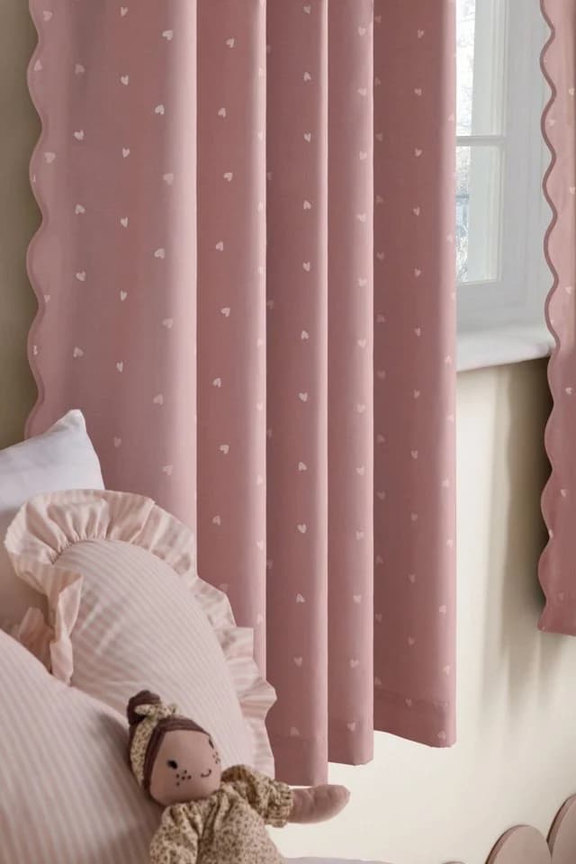 Next Verdunkelungsvorhang 2er-Set Rosa mit Ösen - Bild 3