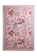 Next Teppich Waschbarer Läufer Blumenmuster Exotischer Affe Rosa Bild 2