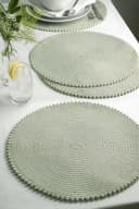 Next Platzset mit Bommeln 4er-Set Sage Green Bild 1