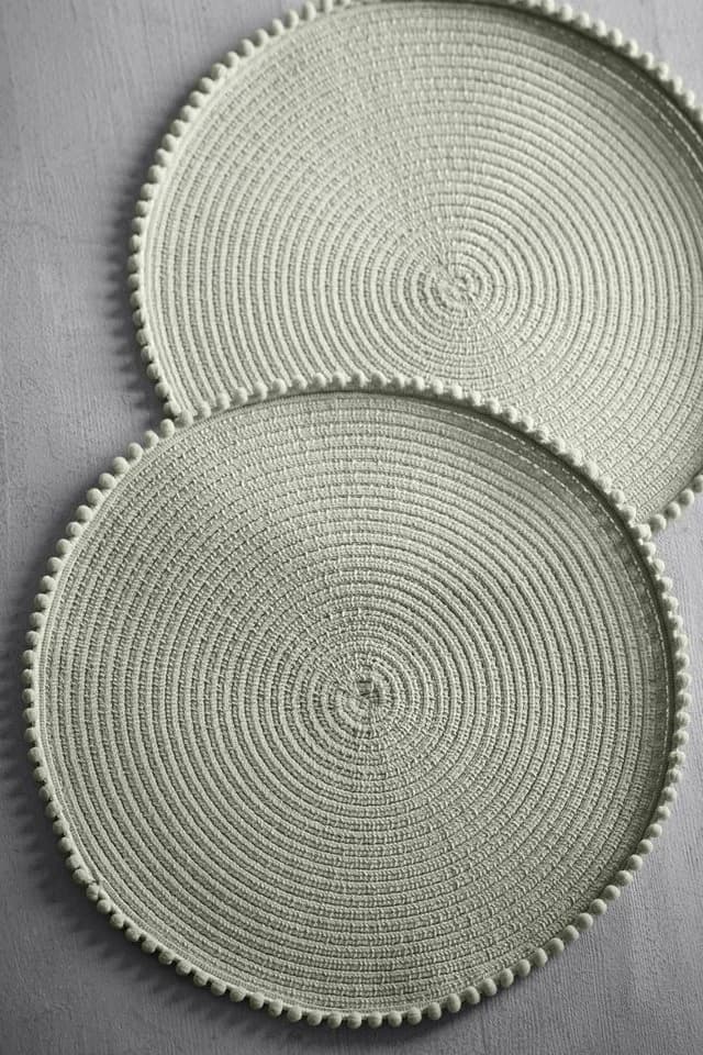 Next Platzset mit Bommeln 4er-Set Sage Green - Bild 3