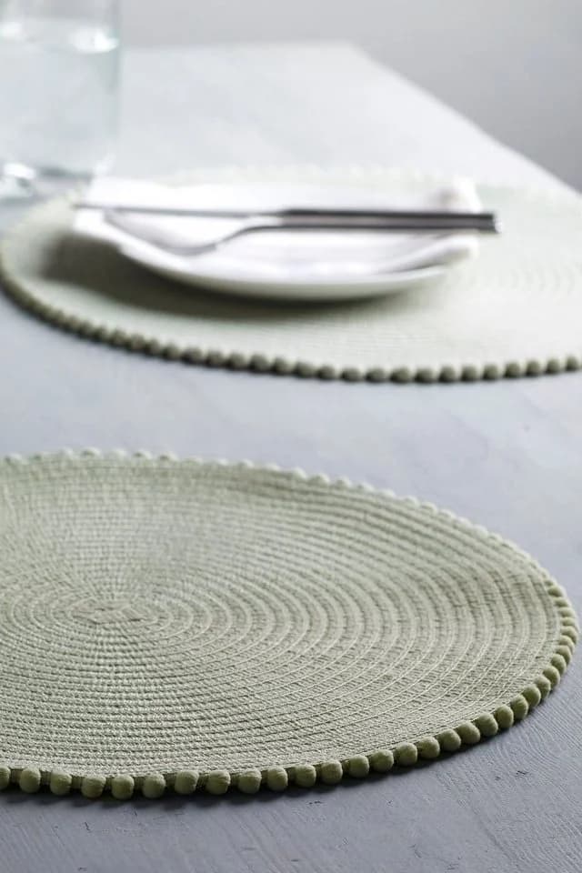 Next Platzset mit Bommeln 4er-Set Sage Green - Bild 4