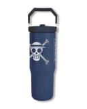 PYRAMID One Piece Tumbler 30 oz blau mit Griff & Strohhalm Bild 2