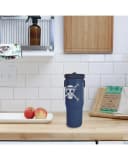 PYRAMID One Piece Tumbler 30 oz blau mit Griff & Strohhalm Bild 4