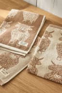 Next Geschirrtuch 3er-Set Baumwolle Beige Bild 3
