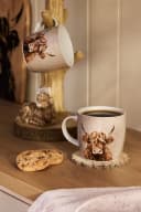 Next Becher 2er-Set Henkeltassen Keramik Hochlandrind Hamish Beige Bild 1
