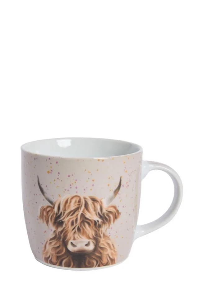 Next Becher 2er-Set Henkeltassen Keramik Hochlandrind Hamish Beige - Bild 2