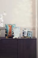 Next Bilderrahmen Marmor-Glas Marineblau Gold-Metallic Bild 1