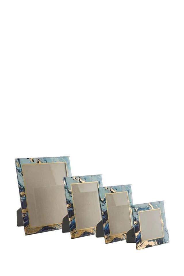 Next Bilderrahmen Marmor-Glas Marineblau Gold-Metallic - Bild 2