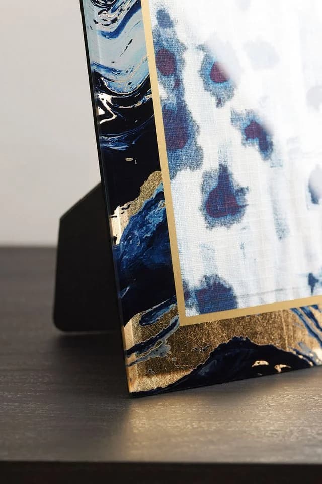 Next Bilderrahmen Marmor-Glas Marineblau Gold-Metallic - Bild 5