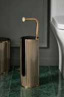 Next Gerippter Toilettenpapierhalter Goldfarben Bild 1