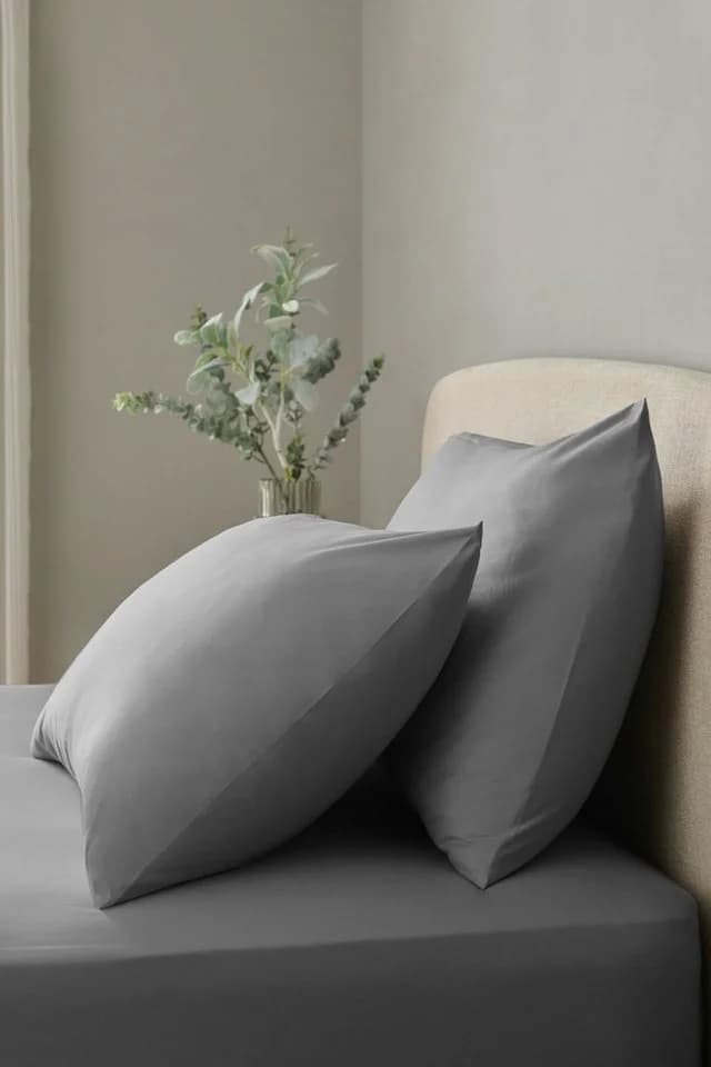 Next Kissenbezüge Simply Soft Mikrofaser-Kissenbezüge 2er-Set Charcoal Grey