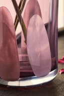 Next Dekovase Glasvase mit Konfetti-Muster Rosa-Lila Bild 3