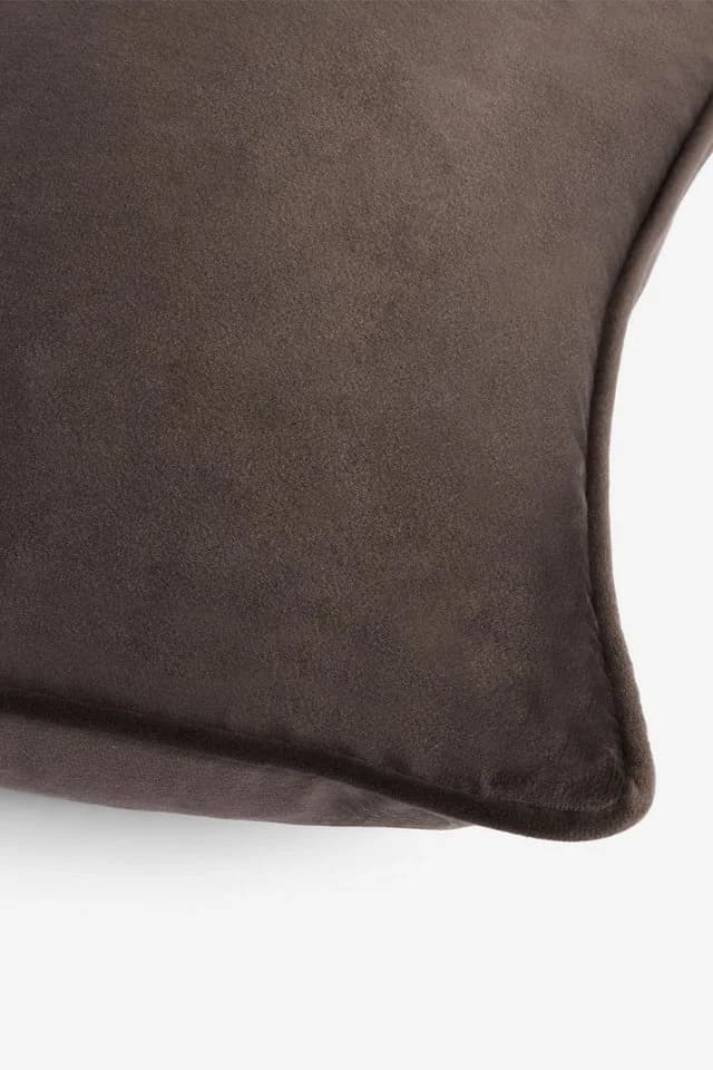 Next Dekokissen Mattsamt Chocolate Brown