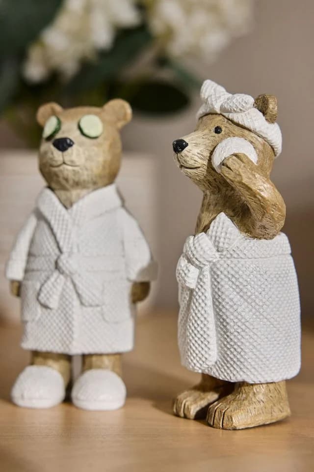 Next Dekofigur Bertie Bear Spa Badezimmerdeko 2er-Set