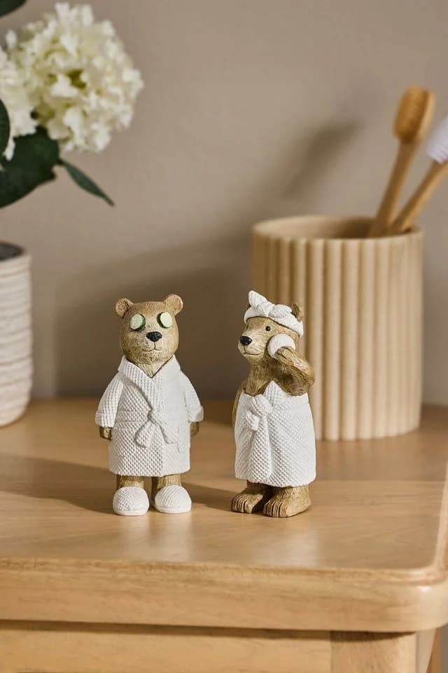 Next Dekofigur Bertie Bear Spa Badezimmerdeko 2er-Set - Bild 3