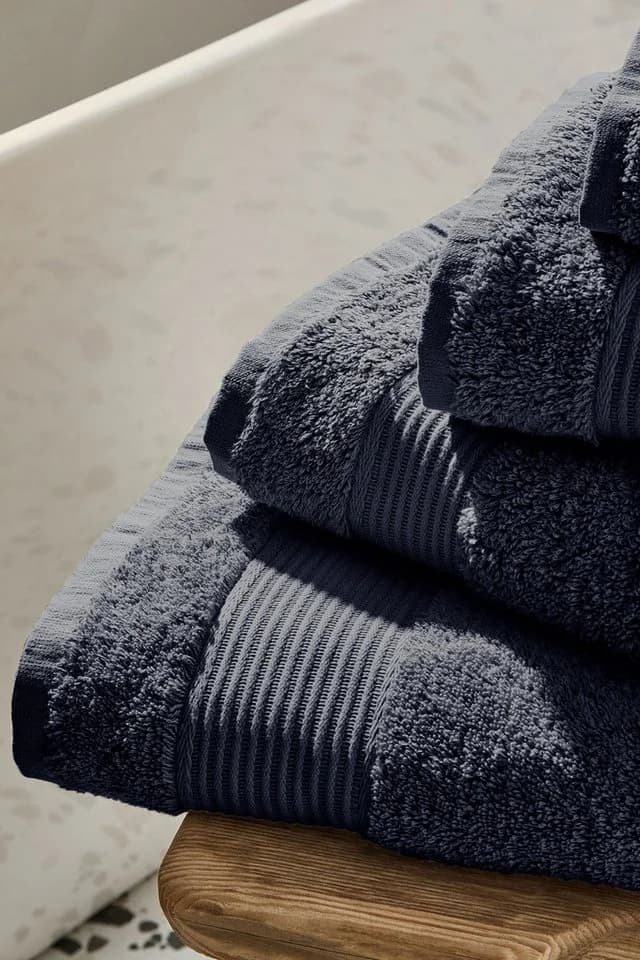 Next Handtuch aus ägyptischer Baumwolle Navy Blue