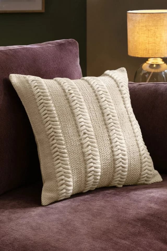 Next Dekokissen Chevron-Muster Beige - Bild 5
