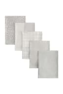 Next Geschirrtuch 5er-Set Creme/Salbei Baumwolle Bild 2