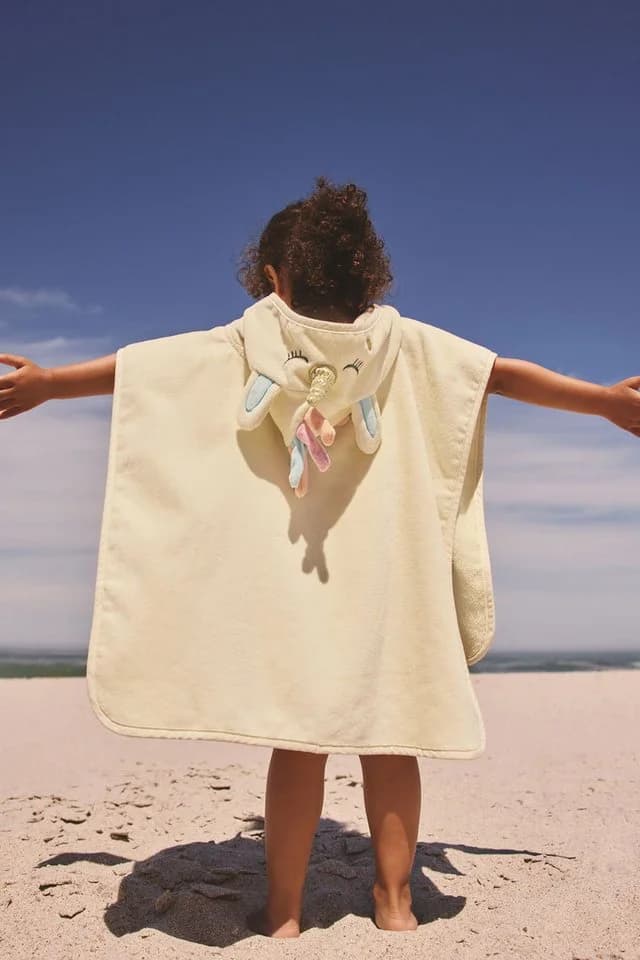 Next Badeponcho Frottee-Poncho Baumwolle