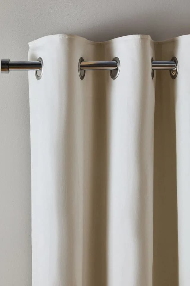 Next Verdunkelnde Baumwollvorhänge (2 St) Beige mit Ösen - Bild 4