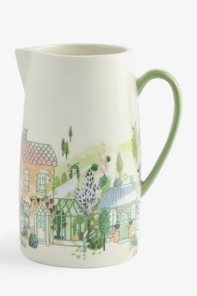 Next Dekovase Krug-Vase Weiß Steingut - Bild 2