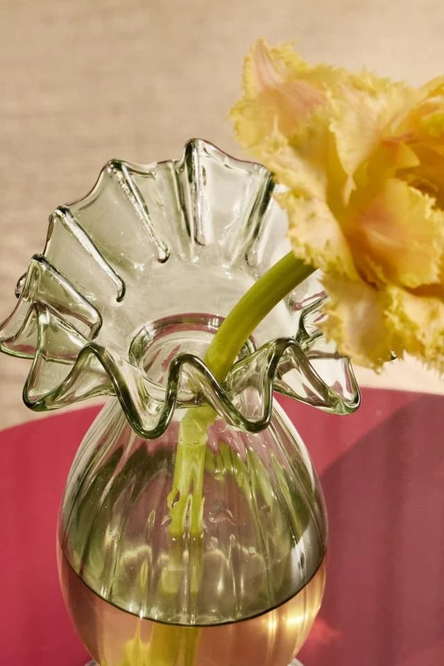 Next Dekovase Geriffelte Knospenvase mit Kräuselung Glas - Bild 3