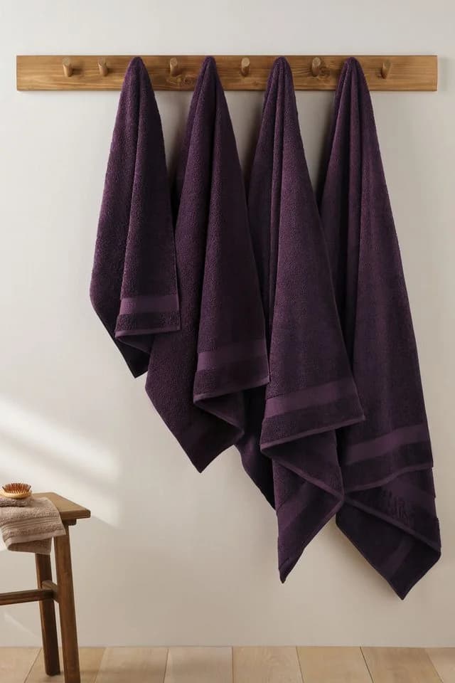 Next Handtuch aus ägyptischer Baumwolle, Plum
