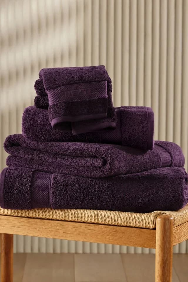 Next Handtuch aus ägyptischer Baumwolle, Plum - Bild 2