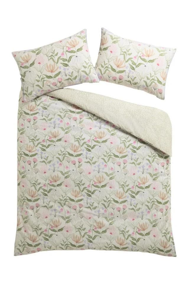 Next Bettgarnitur Blumen-Print Schachbrettmuster Baumwolle - Bild 2