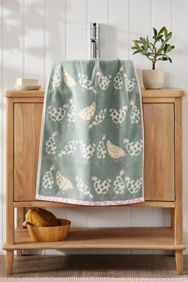 Next Handtuch 100% Baumwolle Spring Chicken Grün