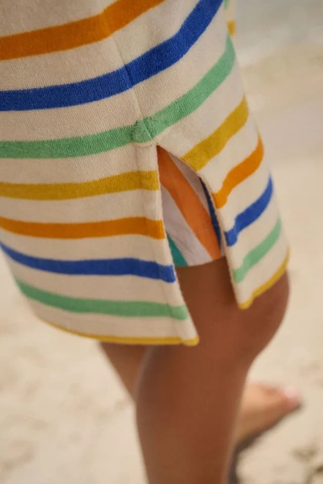 Next Badeponcho Frottee-Cover-up mit Reißverschluss Baumwolle Bunt - Bild 3
