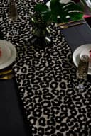 Next Samt-Tischläufer Leoparden-Print Schwarz/Braun Bild 1