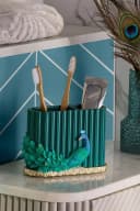 Next Zahnputzbecher Zahnbürstenbehälter Pfau Blau Bild 3
