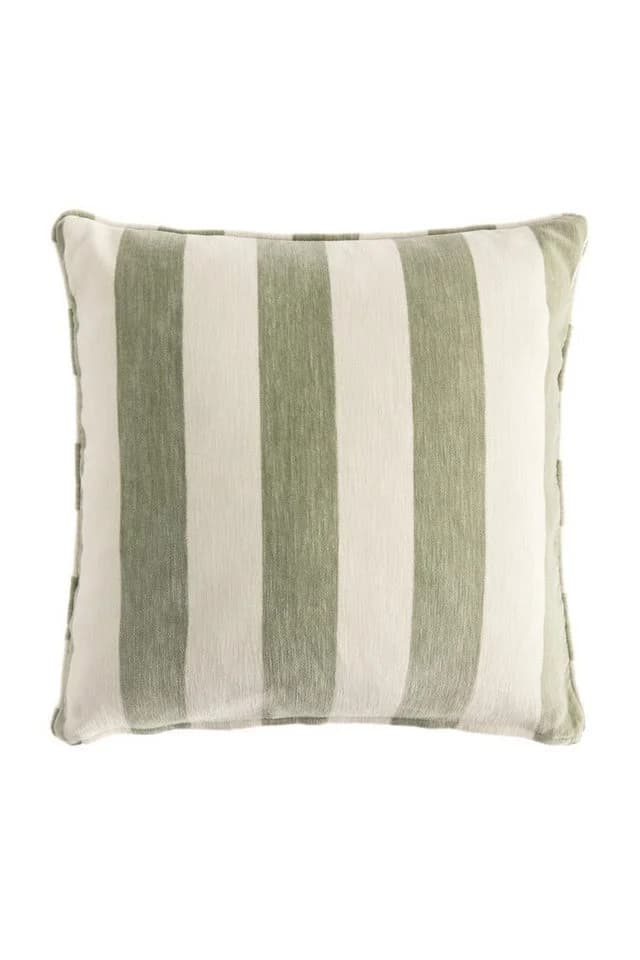 Next Dekokissen Chenille-Streifen Sage Green 50x50 cm - Bild 2