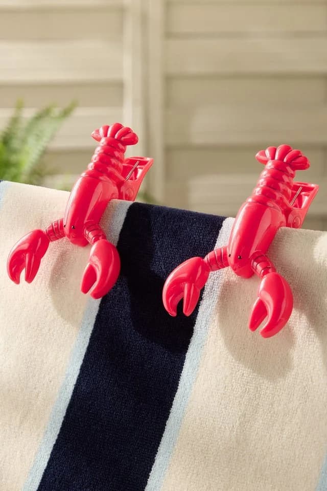Next Handtuchklemme Strandhandtuchclips Frucht Rot Kunststoff