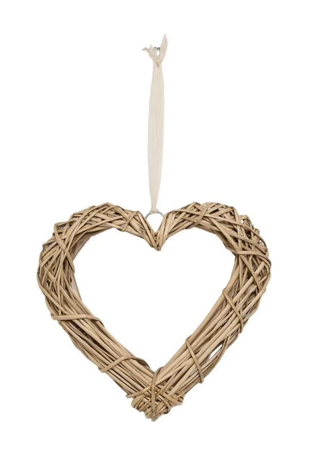 Next Dekokranz Herzform Weide Beige - Bild 2
