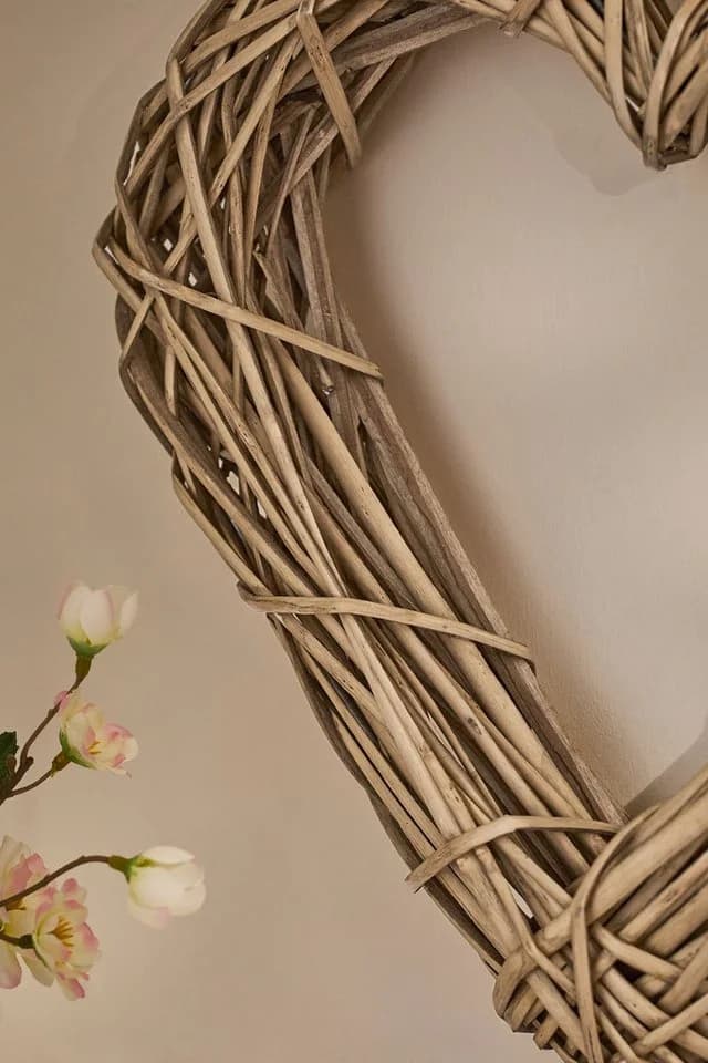 Next Dekokranz Herzform Weide Beige - Bild 3