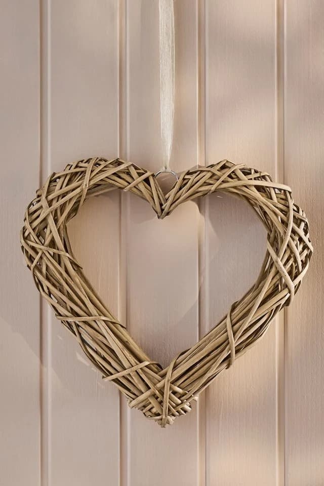 Next Dekokranz Herzform Weide Beige - Bild 5