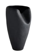 Next Dekovase N. Premium Keramikvase Schwarz Geschwungen Bild 2
